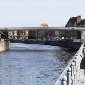 Tournai : le nouveau pont à Ponts