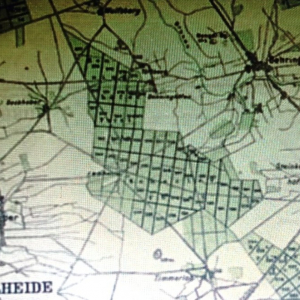 Photo 3 : Carte au 1:75 000 de la région centrale de la lande de Lunebourg (au sud d‘Hambourg), 