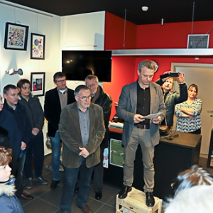 Vernissage de l'exposition "Les mains en or de Gedinne"