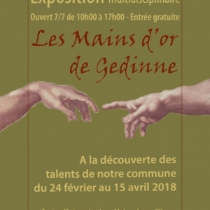 Vernissage de l'exposition "Les mains en or de Gedinne"