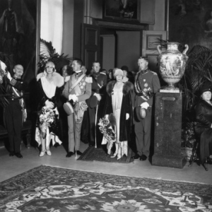 Réception à l’hôtel de ville de Bruxelles, le 25 octobre 1929. 