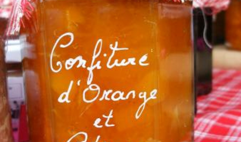 confiture d'orange et potiron (3 euros)