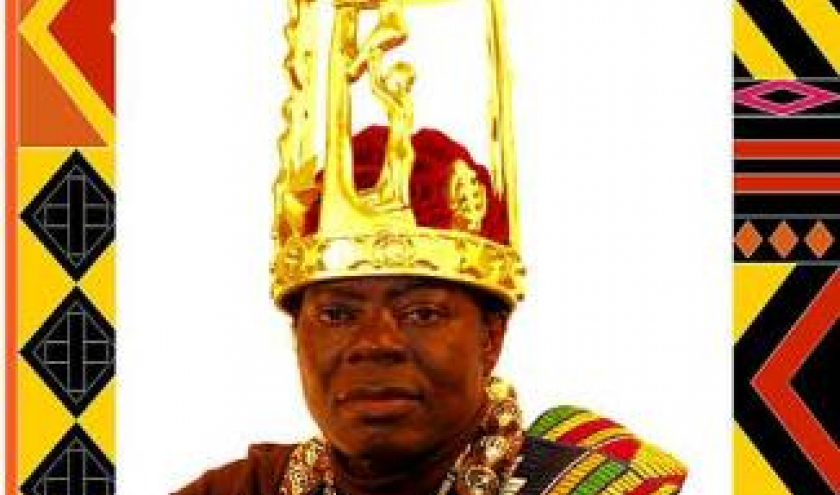 Le souverain africain " Céphas Togbui Bansah" du Ghana en visite à Longchamps