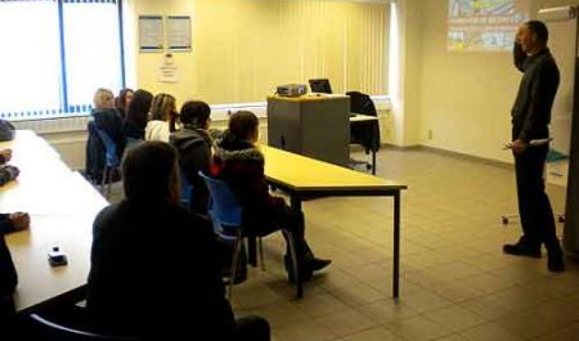 visite du centre de distribution LIDL de Genk par le CEFA de Bastogne