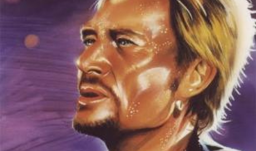 20110624_johnny Hallyday portrait peinture