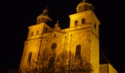 La Cathedrale de Malmedy dans la nuit